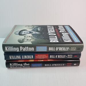 Lot of 3 "Killing" History Books by Bill O'Reilly: Patton, Lincoln, Rising Sun